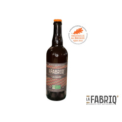 La Fabriq' Ambrée Bio, bière ambrée 75cl