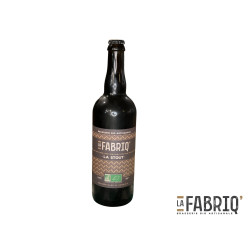 La Fabriq' Stout Bio, bière brune 75cl