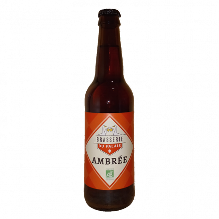 Brasserie du Palais ambrée, bière ambrée bio 33cl