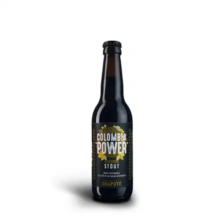 Chapote Colombia Power, bière brune stout 33cl 