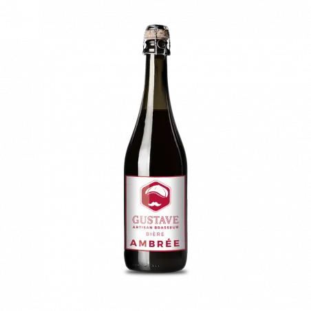 Gustave ambrée, bière ambrée 75cl